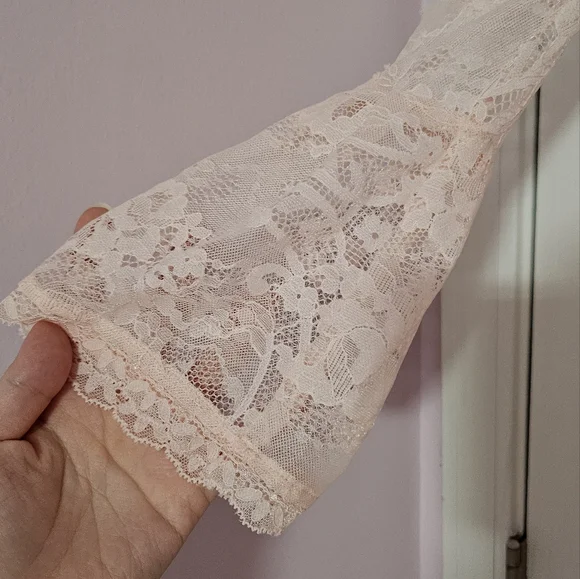 HOUSE OF CB Alice perfectly pink lace mini dress - Picture 11 of 11